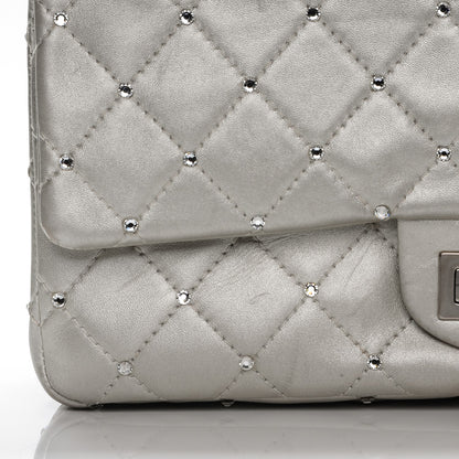 Chanel Metallic Lambskin Crystal 2.55 Reissue 227 Flap Pale Gold 8 of 18