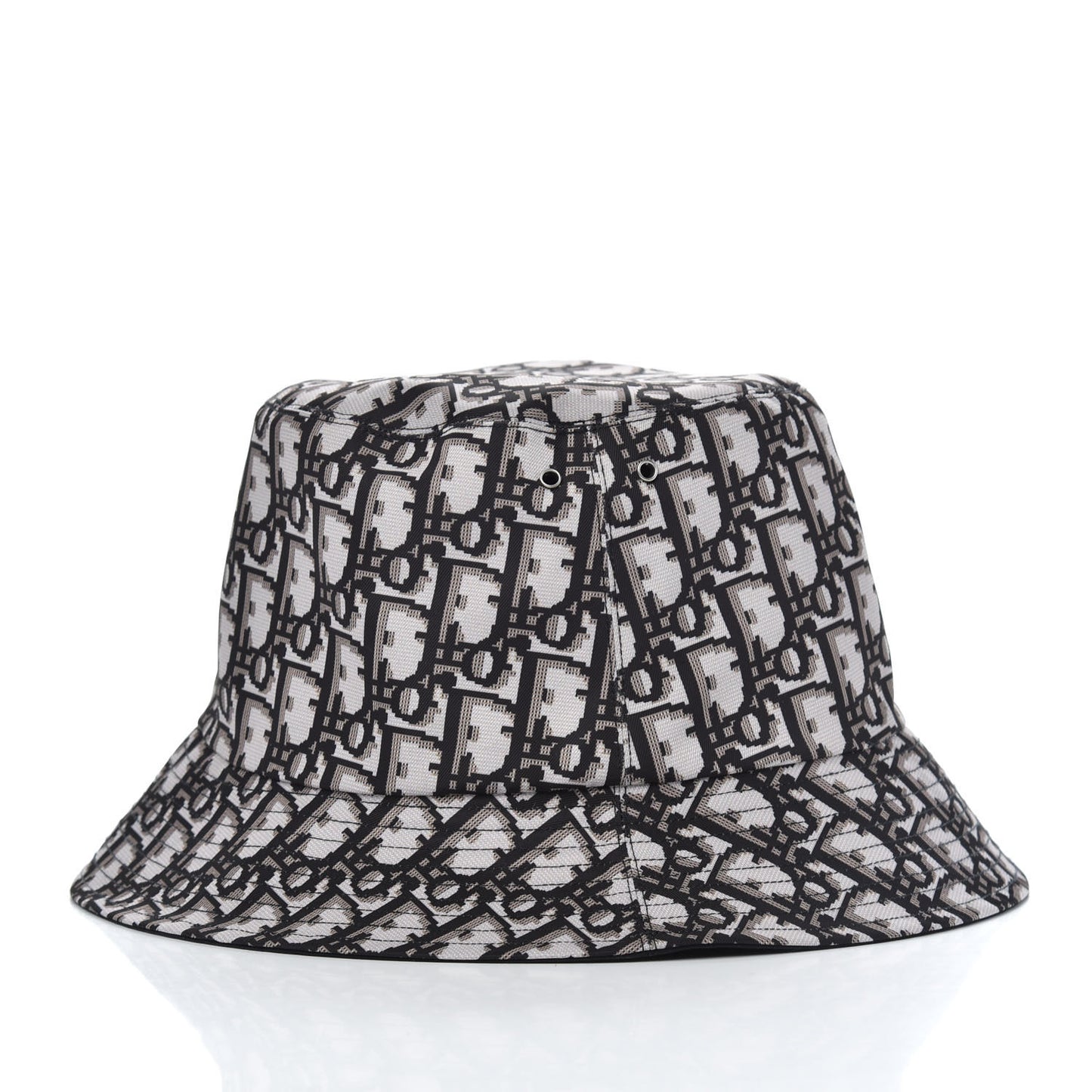 Polyester Cotton Oblique Teddy-D Brim Bucket Hat 58 Black