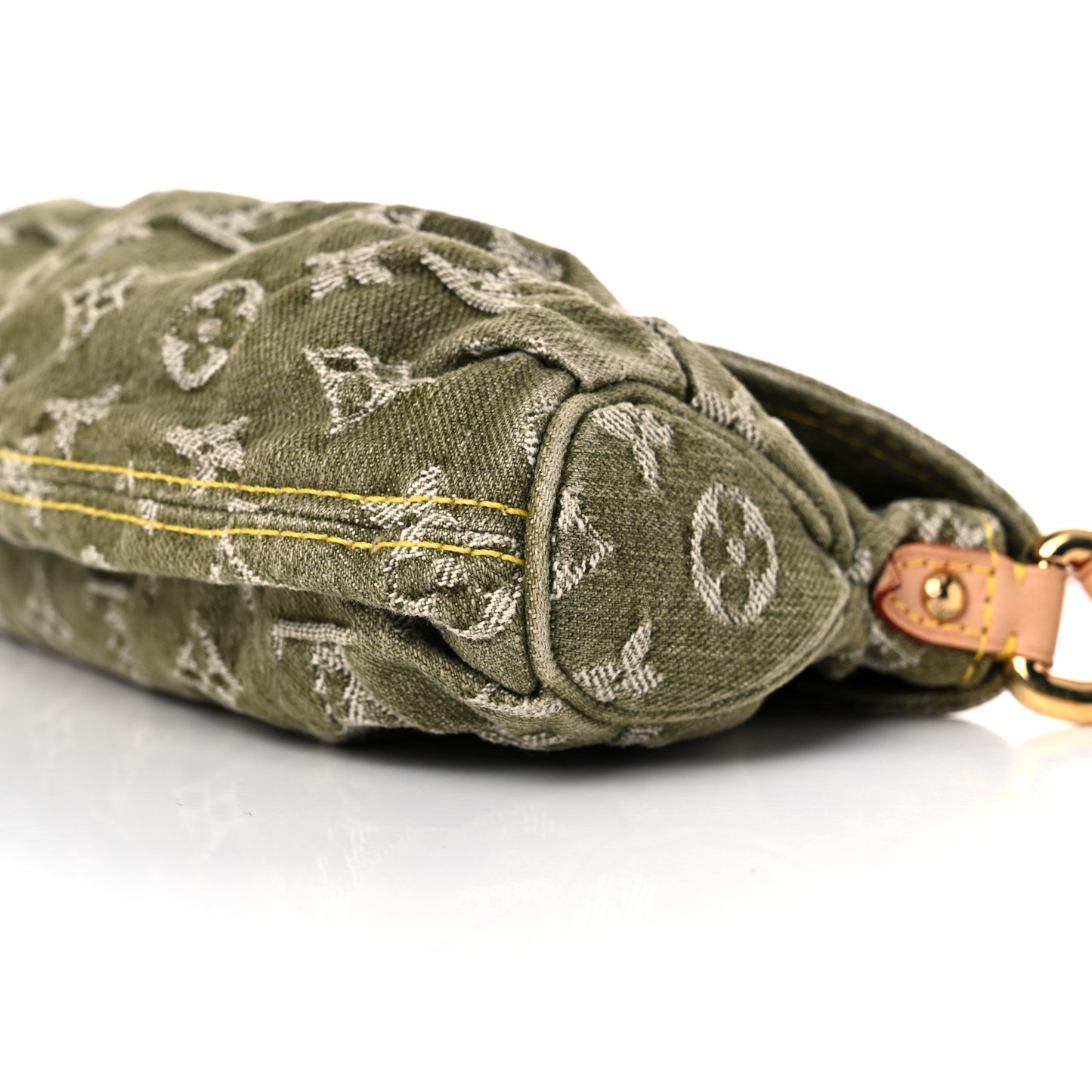 Monogram Denim Mini Pleaty Lichen