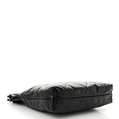 Chanel Shiny Calfskin Quilted Small Chanel 22 Black 5 of 11