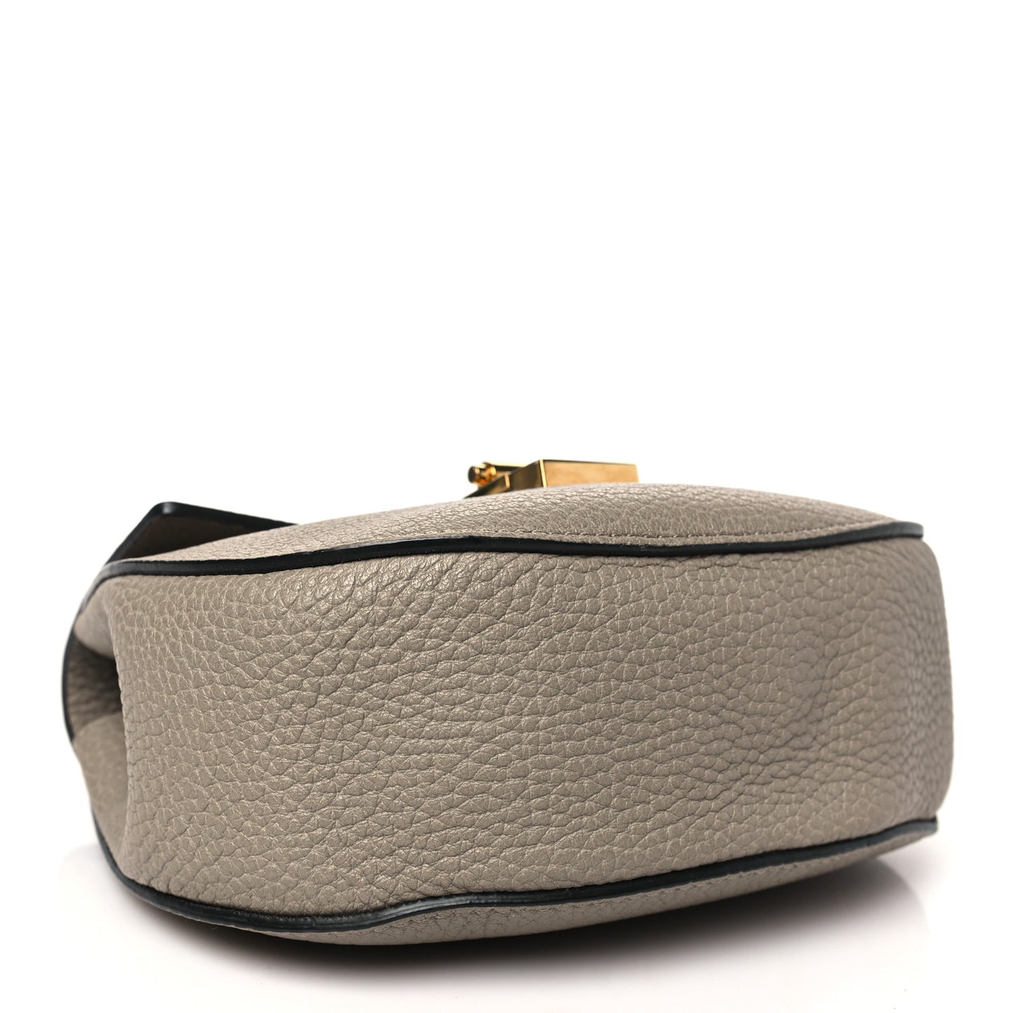 Grained Lambskin Mini Drew Shoulder Bag Motty Grey