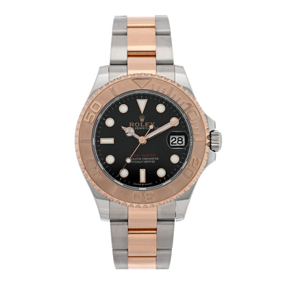 Rolex Stainless Steel 18K Everose Gold 37mm Yacht-Master Watch Black 268621 1 of 5