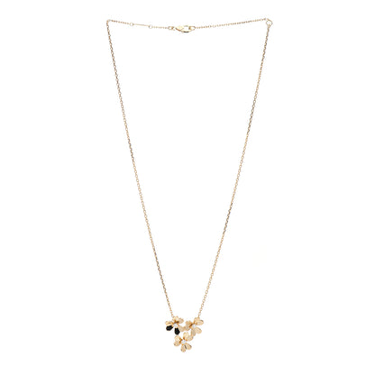 Van Cleef & Arpels 18K Yellow Gold Diamond Mini Frivole 3 Flowers Pendant Necklace 3 of 4