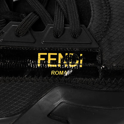 Fendi Nylon Suede Mens Fendi Flow Low Top Sneakers 8.5 Black 14 of 15