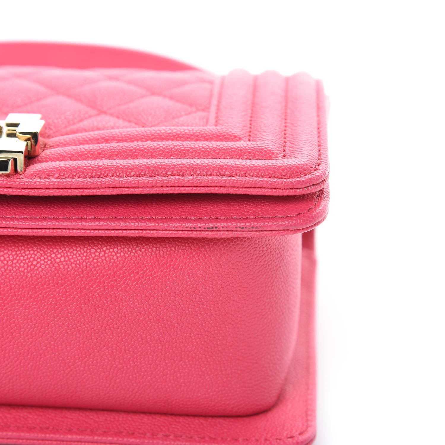 Chanel Caviar Quilted Small Boy Flap Rose Fonce 11 of 15