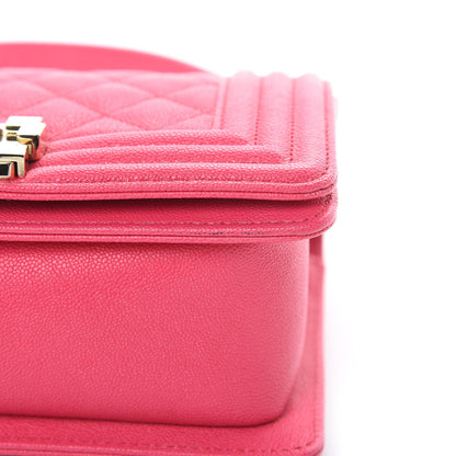 Chanel Caviar Quilted Small Boy Flap Rose Fonce 11 of 15