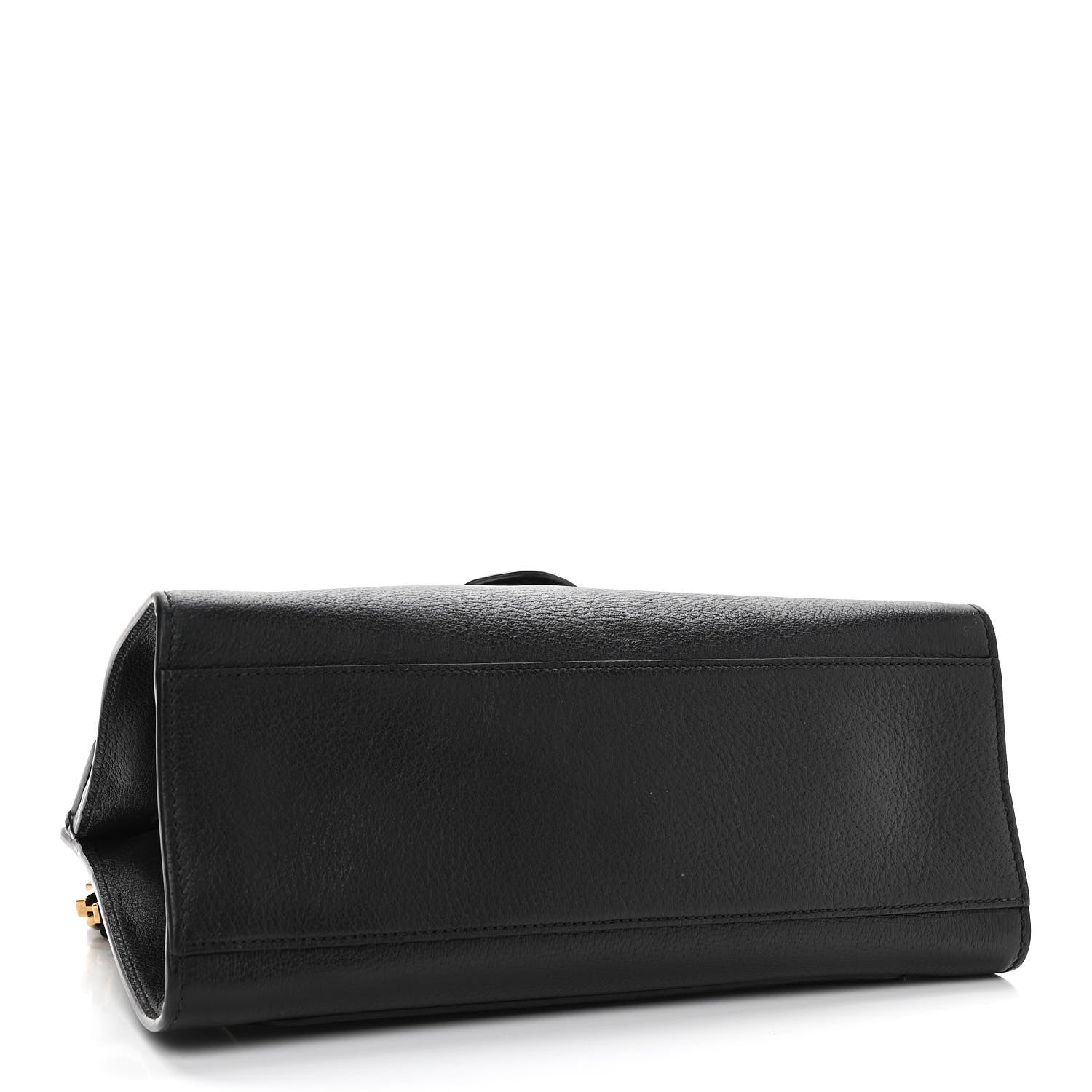 Gucci Grained Calfskin Web Crystal Butterfly Stripe Medium Totem Top Handle Bag Black 4 of 12