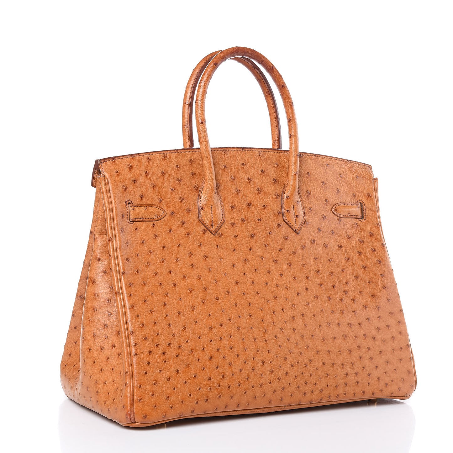 Ostrich Birkin 35 Gold