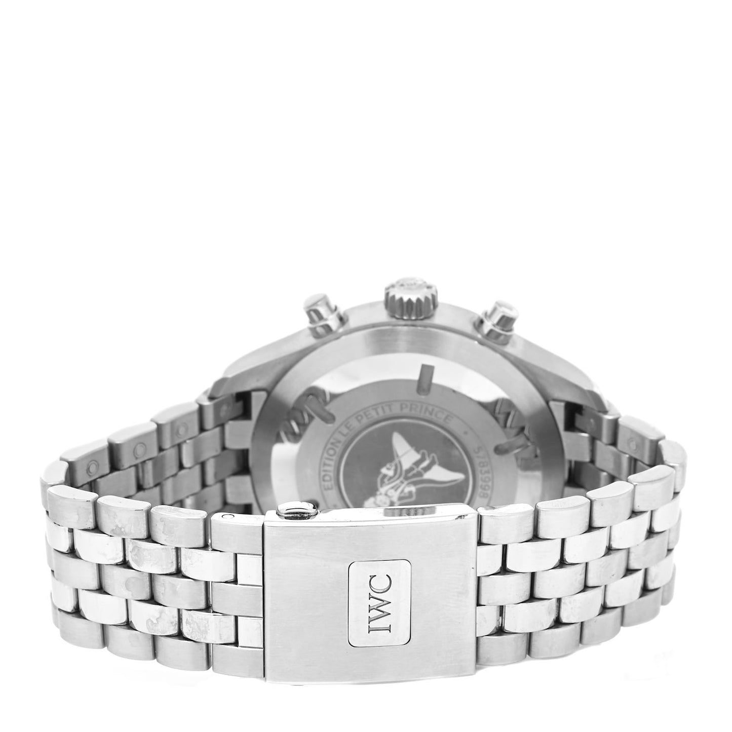 Stainless Steel 40mm Pilot "Le Petit Prince" Chronograph Automatic Watch Blue IW377717