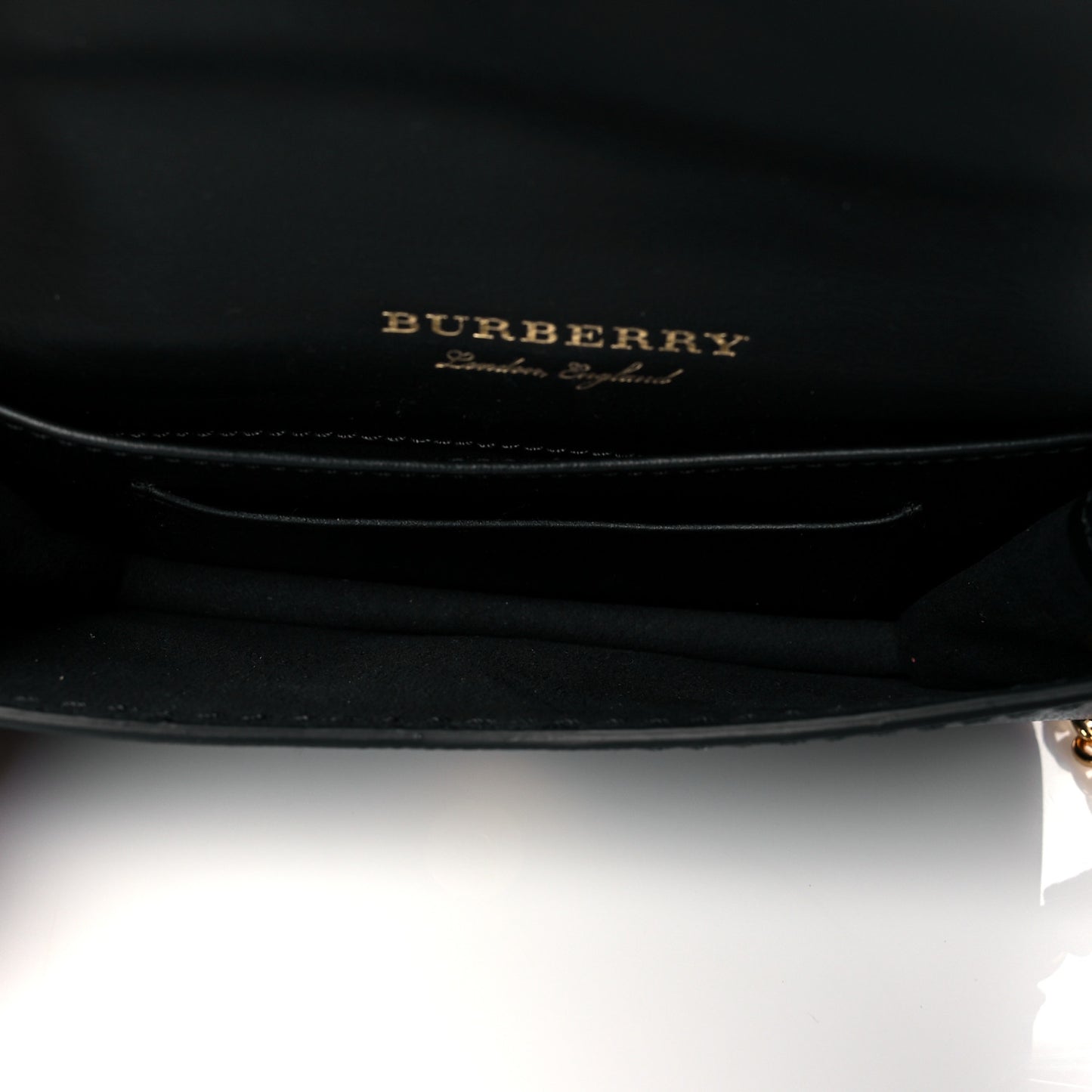 House Check Calfskin Mini Buckle Phone Crossbody Bag Black