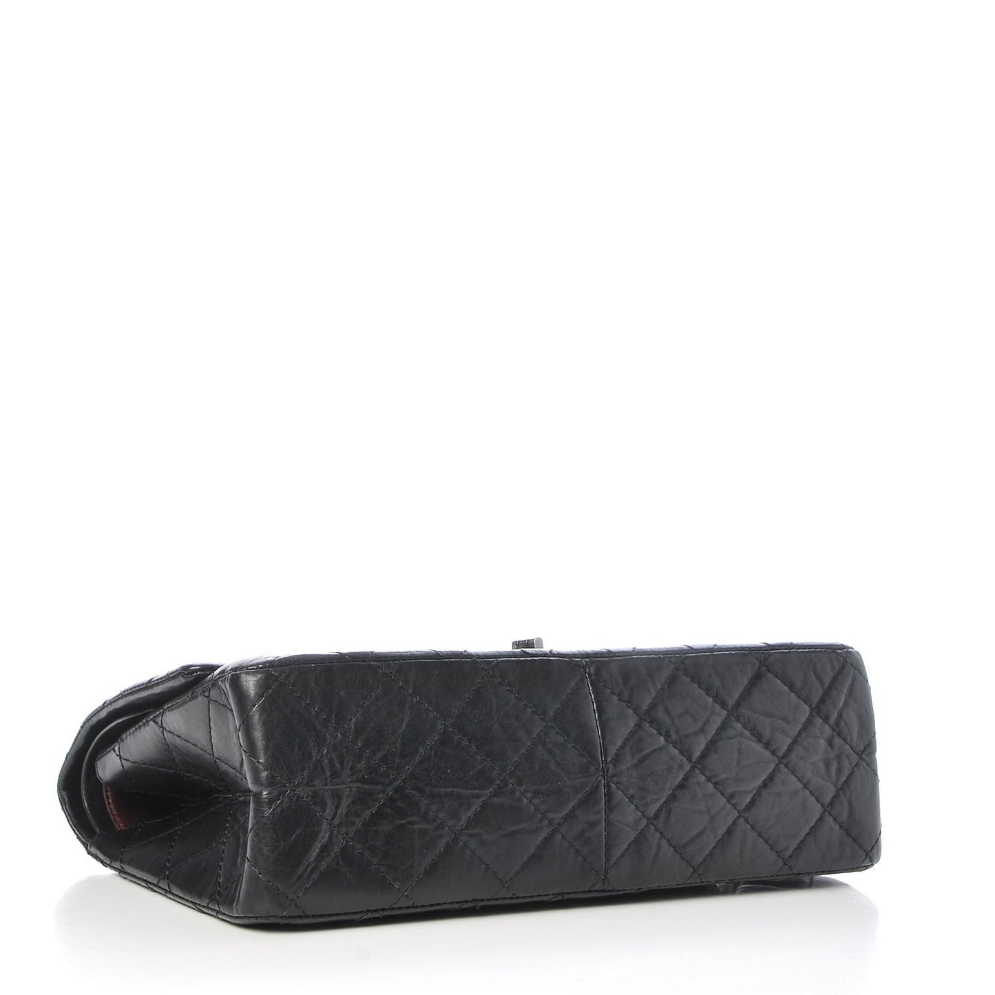Aged Calfskin Quilted 2.55 Reissue 226 Flap Black