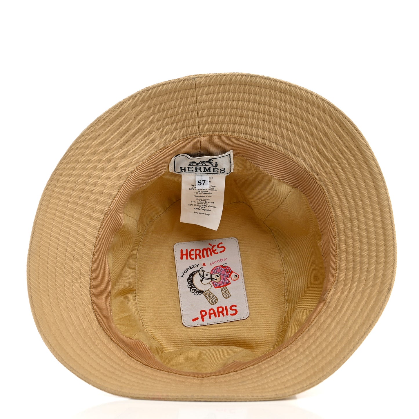 Cotton Canvas Calvi Seashell Bucket Hat 57 Naturel