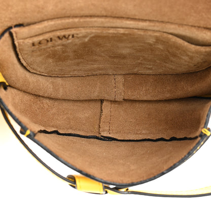 Loewe Grained Calfskin Mini Gate Crossbody Bag Yellow 5 of 14