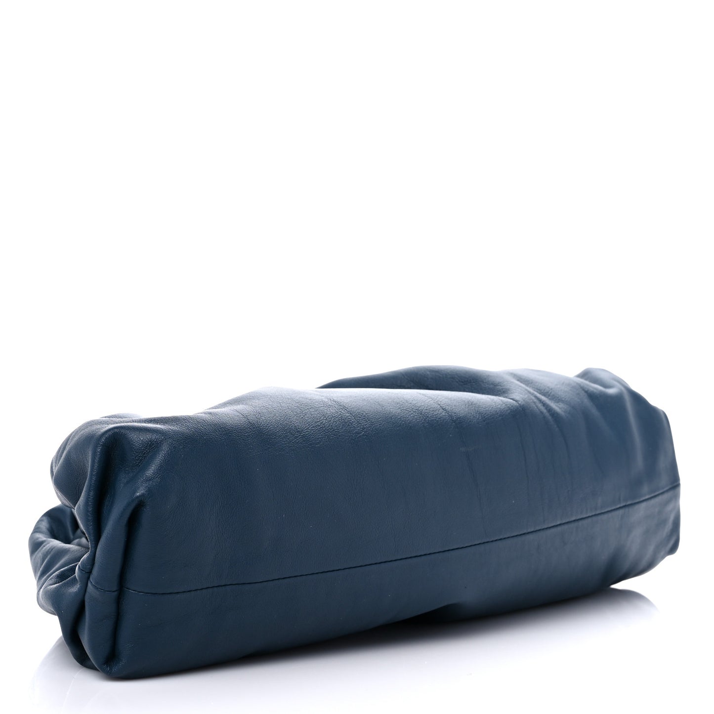 Smooth Butter Calf The Pouch Oversized Clutch Deep Blue