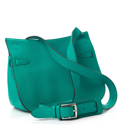 Hermes Taurillon Clemence Jypsiere 28 Bleu Paon 3 of 10