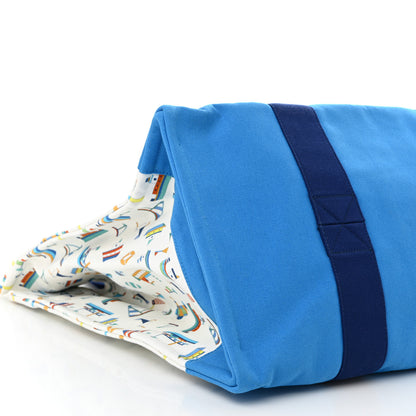 Hermes Cotton Canvas Petit Chalutier Nappy Bag Azur 9 of 10