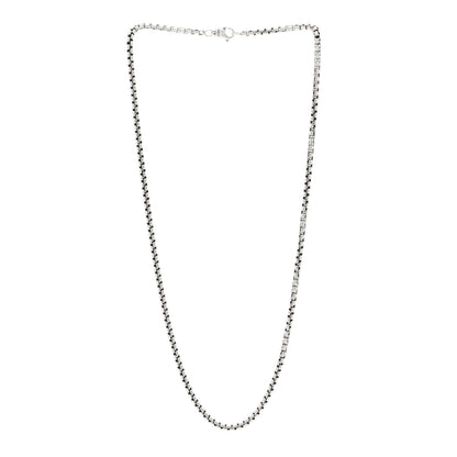 David Yurman Sterling Silver 3.6mm Small Box Chain Necklace 22.5" 3 of 4