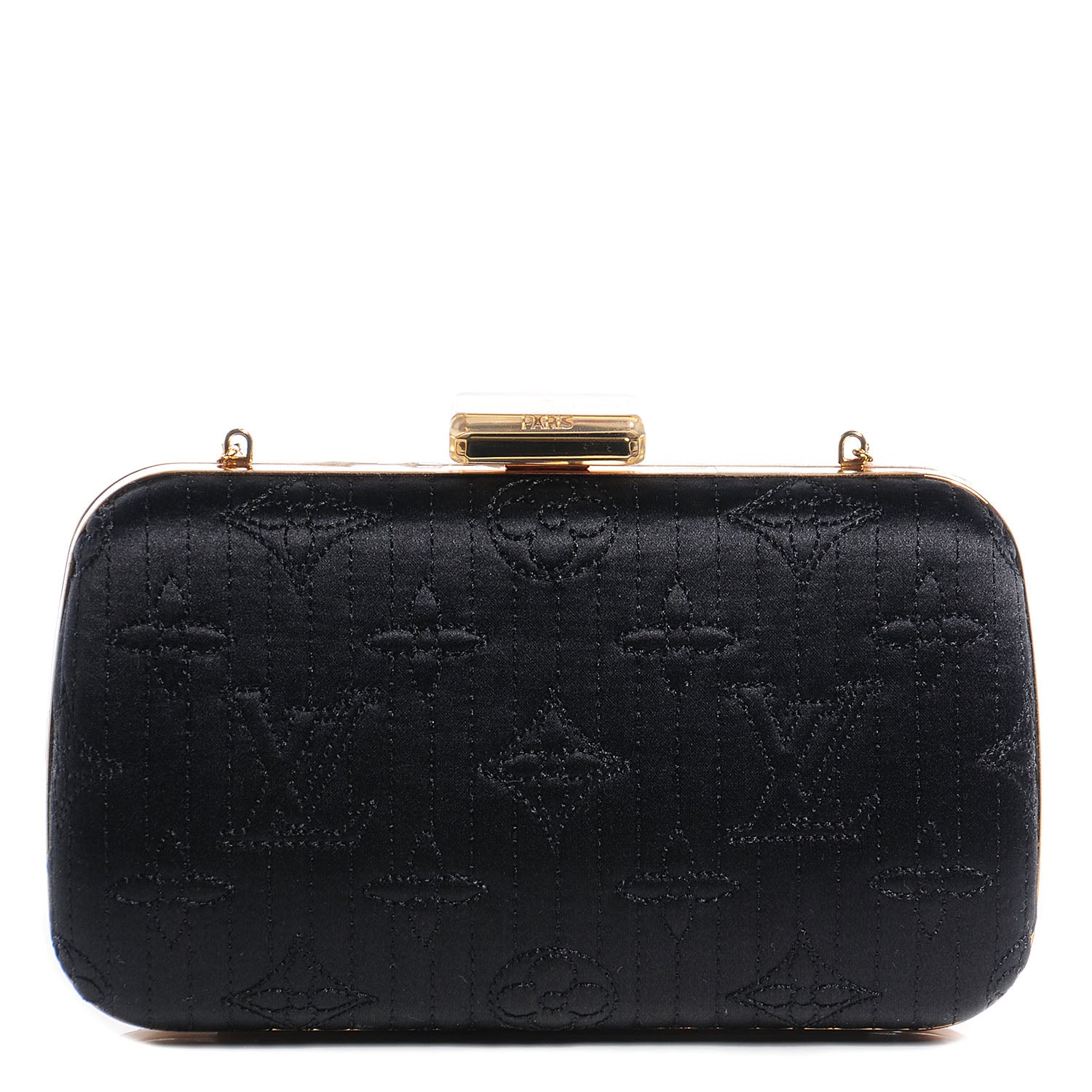 Louis Vuitton Monogram Motard Minaudiere Clutch Black 1 of 9