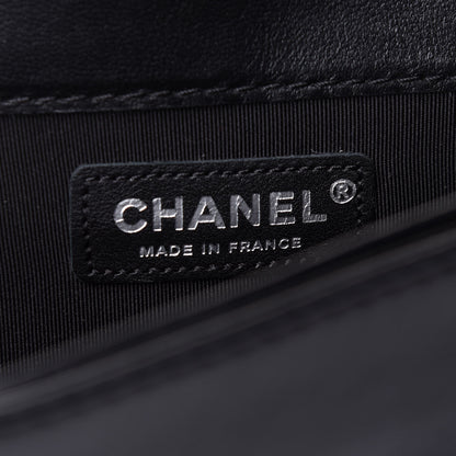 Chanel Calfskin Enchained New Medium Boy Flap Black 6 of 12