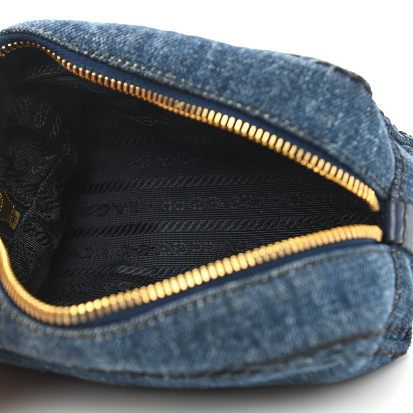 Denim Cosmetic Pouch Bleu