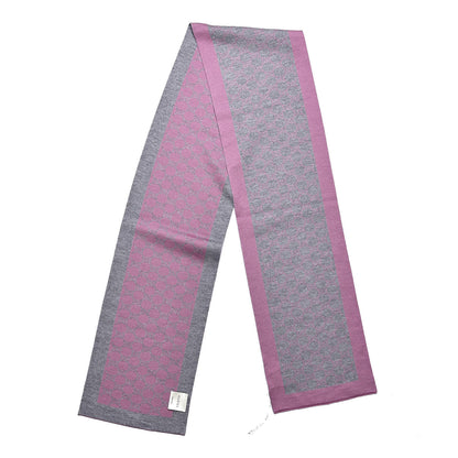 Gucci Wool Tricot GG Monogram Polina Scarf Roseate Light Grey 3 of 5