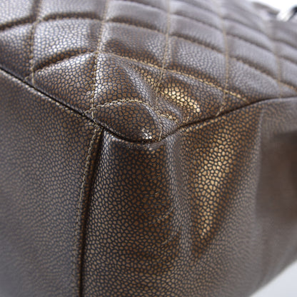 Chanel Metallic Caviar Quilted Grand Shopping Tote GST Bronze 10 of 12