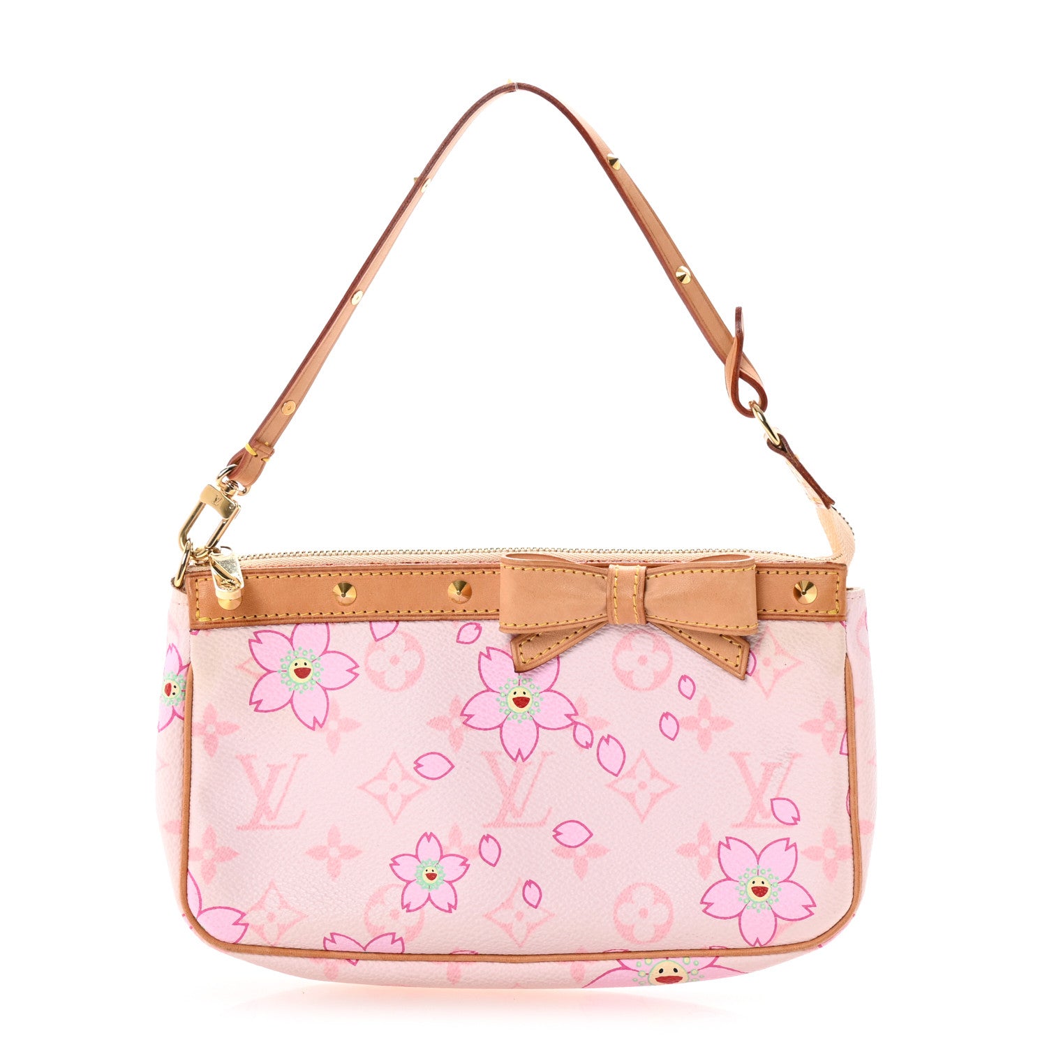Louis Vuitton Monogram Cherry Blossom Pochette Accessories Pink 1 of 9