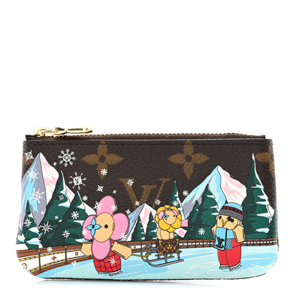 Louis Vuitton Monogram 2023 Christmas Animation Alpine Key Pouch  Pink 1 of 9
