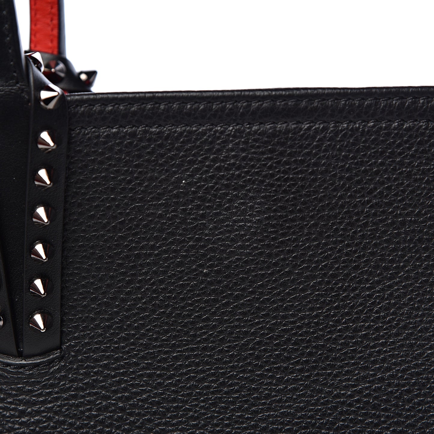 Calfskin Spikes East West Cabata Tote Black