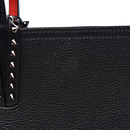 Christian Louboutin Calfskin Spikes East West Cabata Tote Black 11 of 13