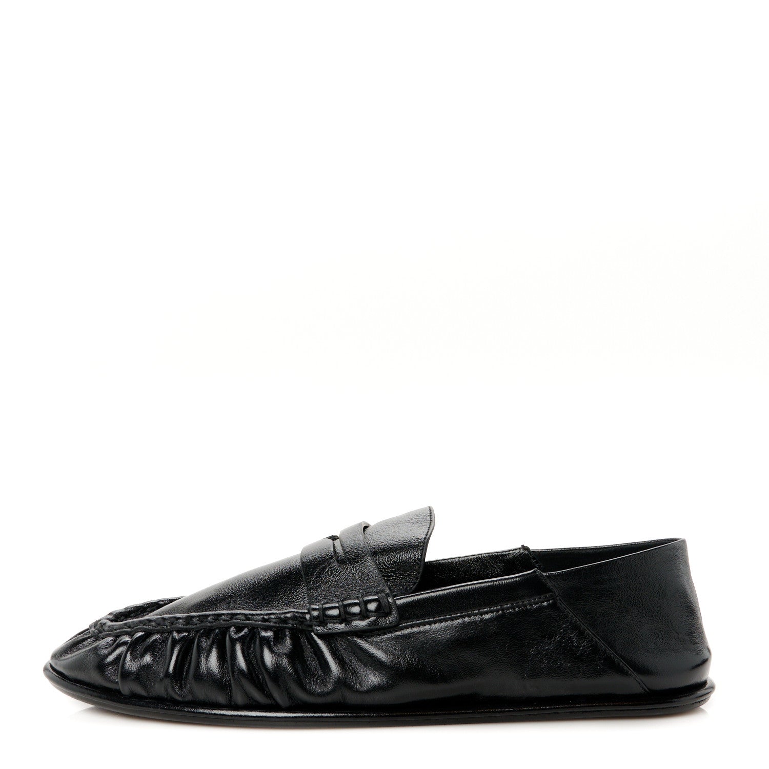 Saint Laurent Calfskin Le Loafer Foldable Mens Penny Slippers 43 Black 1 of 10