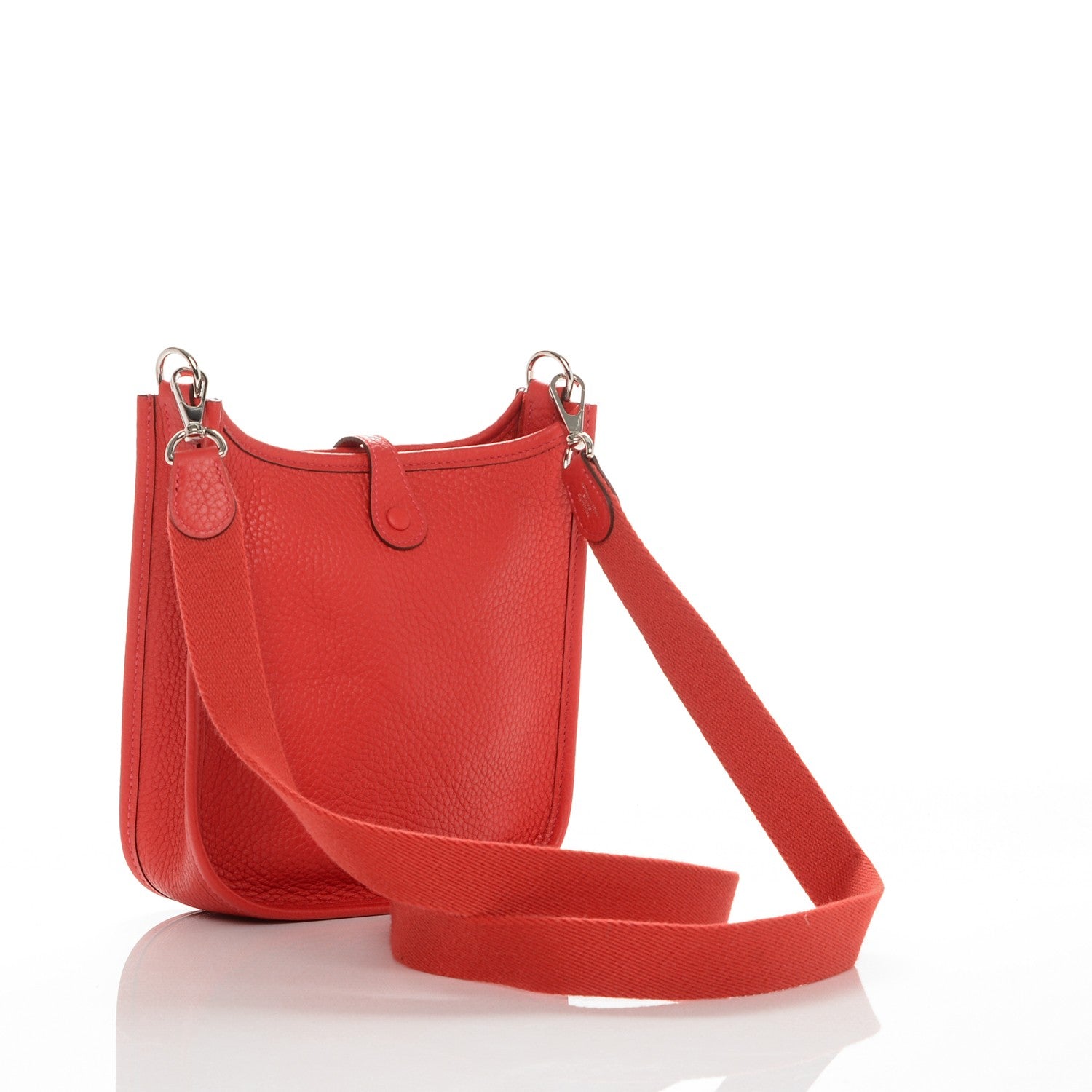 Hermes Taurillon Clemence Evelyne TPM Rouge Tomate 3 of 7