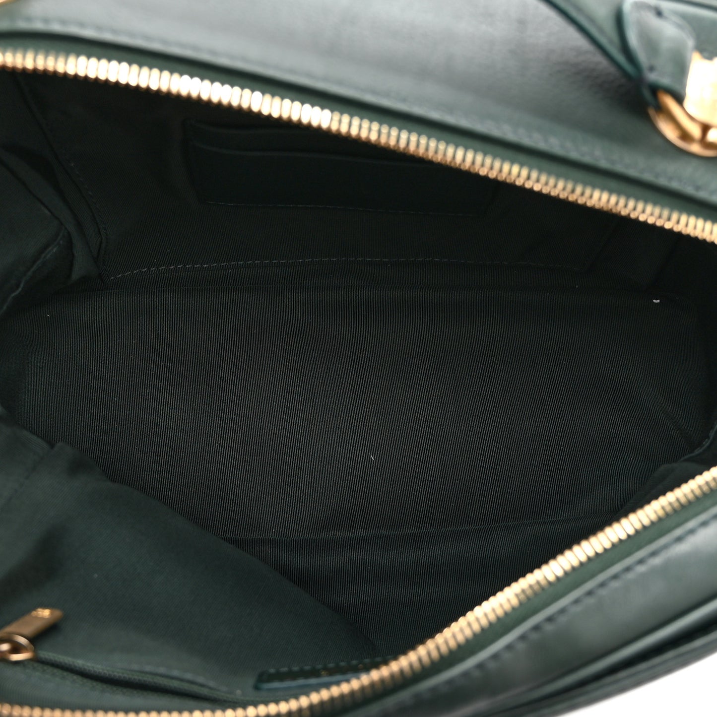 Calfskin Quilted CC Medium Vanity Case Green