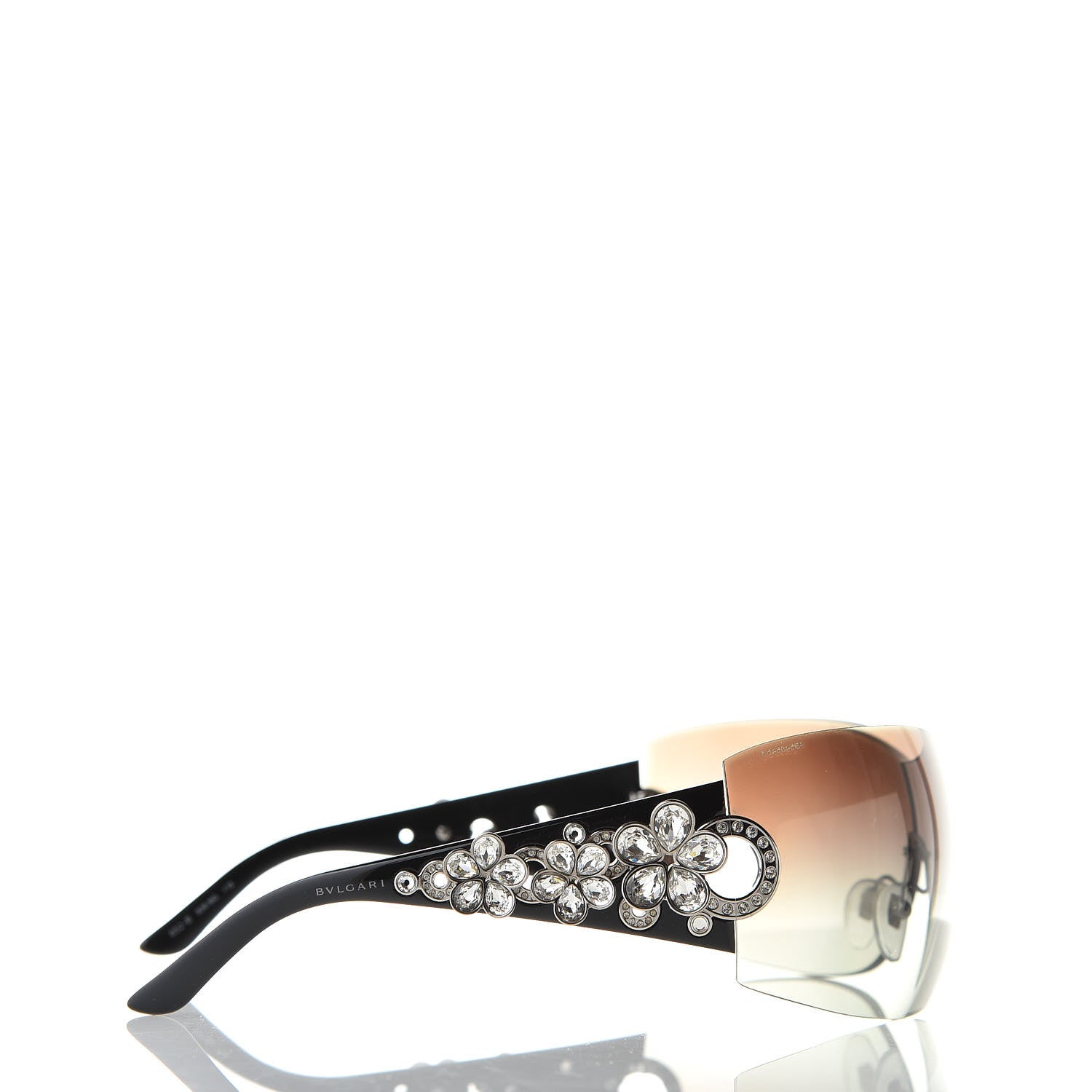 Bulgari Crystal Flower Sunglasses 652-B Black 525957 – FASHIONPHILE