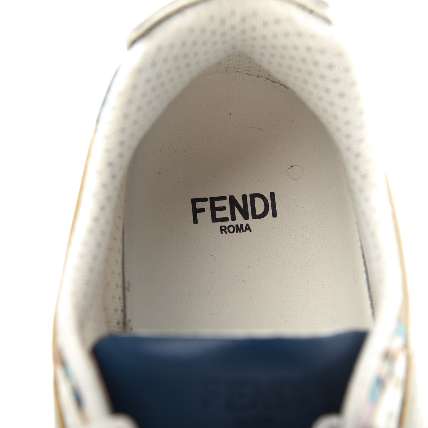 Mesh Vitello Granite Bird of Paradise FFast Patchwork Sneakers 37.5 White Multi Pavone Lollypop