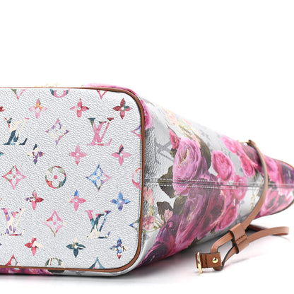 Louis Vuitton Metallic Monogram LV Garden Neverfull MM Silver 10 of 10