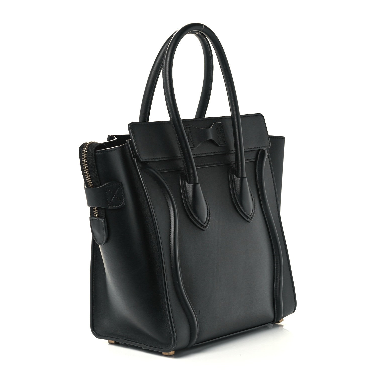 Celine Smooth Calfskin Micro Luggage Black 3 of 9