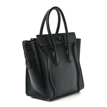 Celine Smooth Calfskin Micro Luggage Black 3 of 9