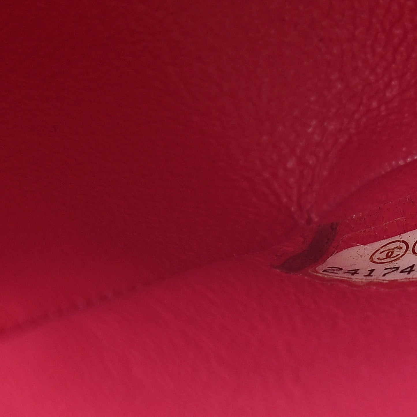 Lambskin Chevron Quilted Mini Square Flap Fuchsia