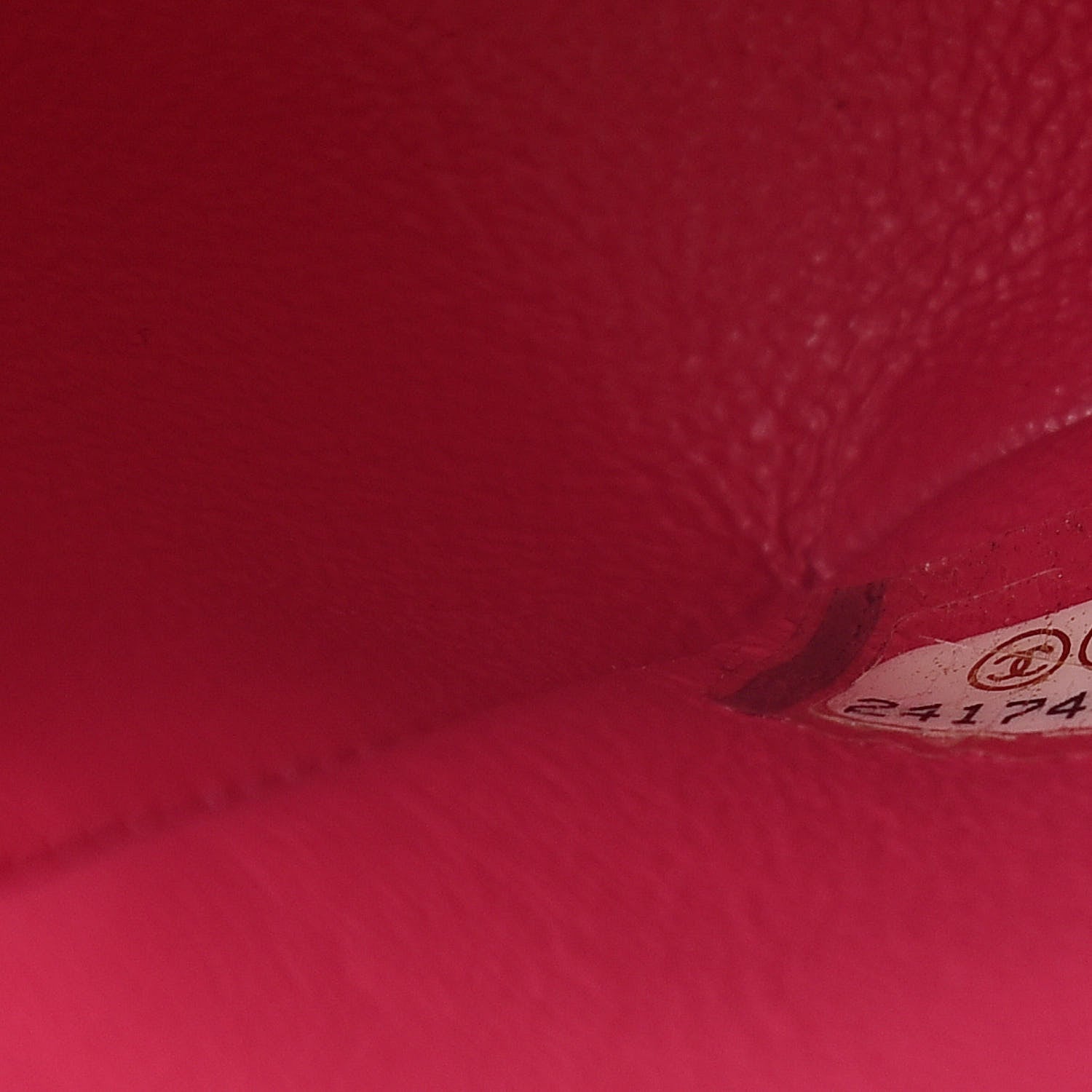 Chanel Lambskin Chevron Quilted Mini Square Flap Fuchsia 7 of 11