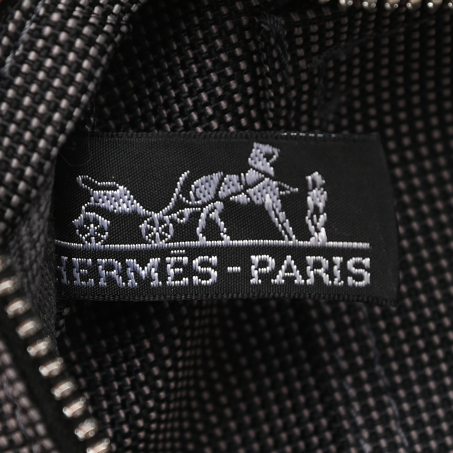 Hermes Canvas Herline MM Tote Grey 5 of 7
