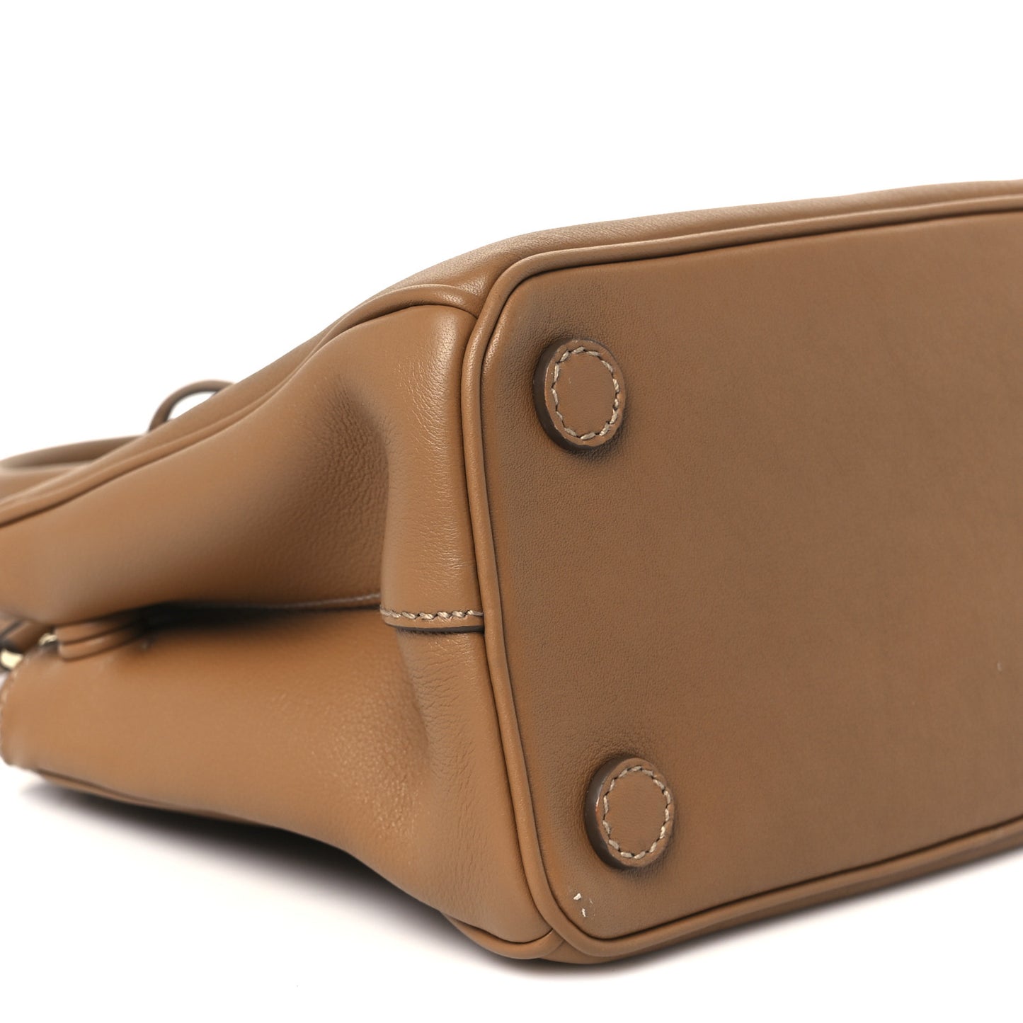 Saffiano Mini Galleria Double Zip Tote Caramel