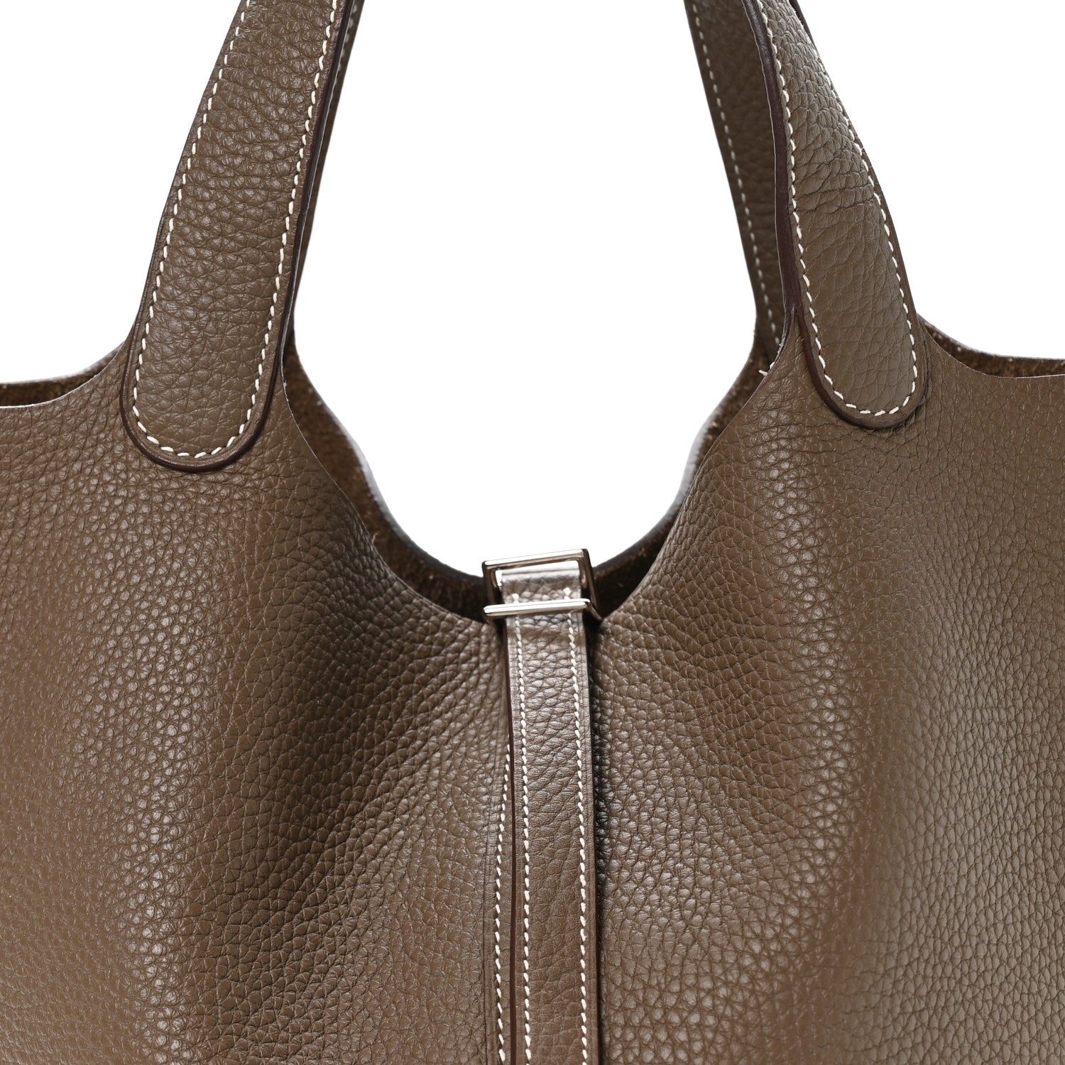 Hermes Taurillon Clemence Picotin Lock 22 MM Etoupe 8 of 12