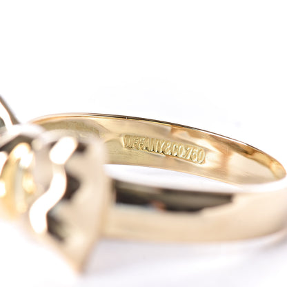 Tiffany 18K Yellow Gold Bow Ring 49 4.75 6 of 6