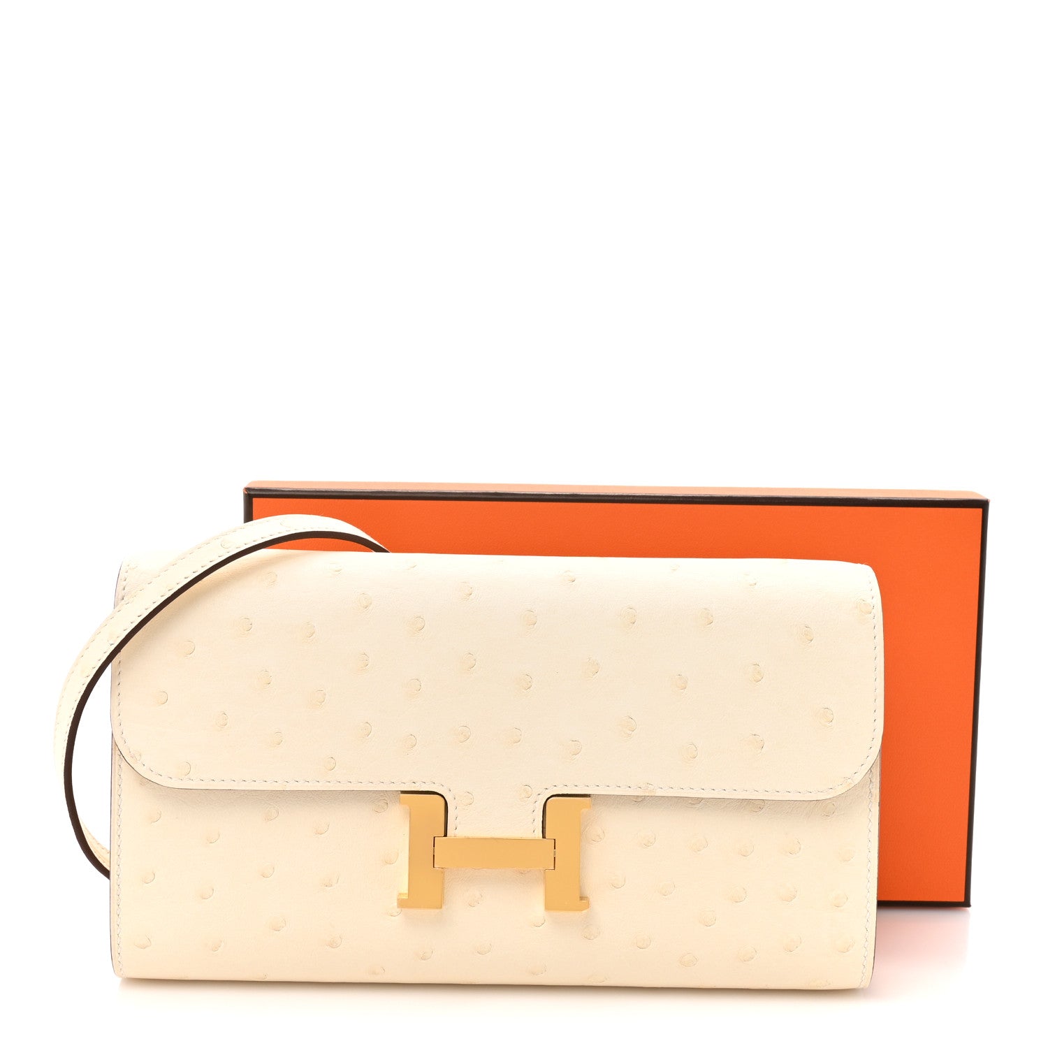 HERMES　OSTRICH　長財布 Hermes Ostrich Constance Long Wallet To Go Nata 1835393 – FASHIONPHILE