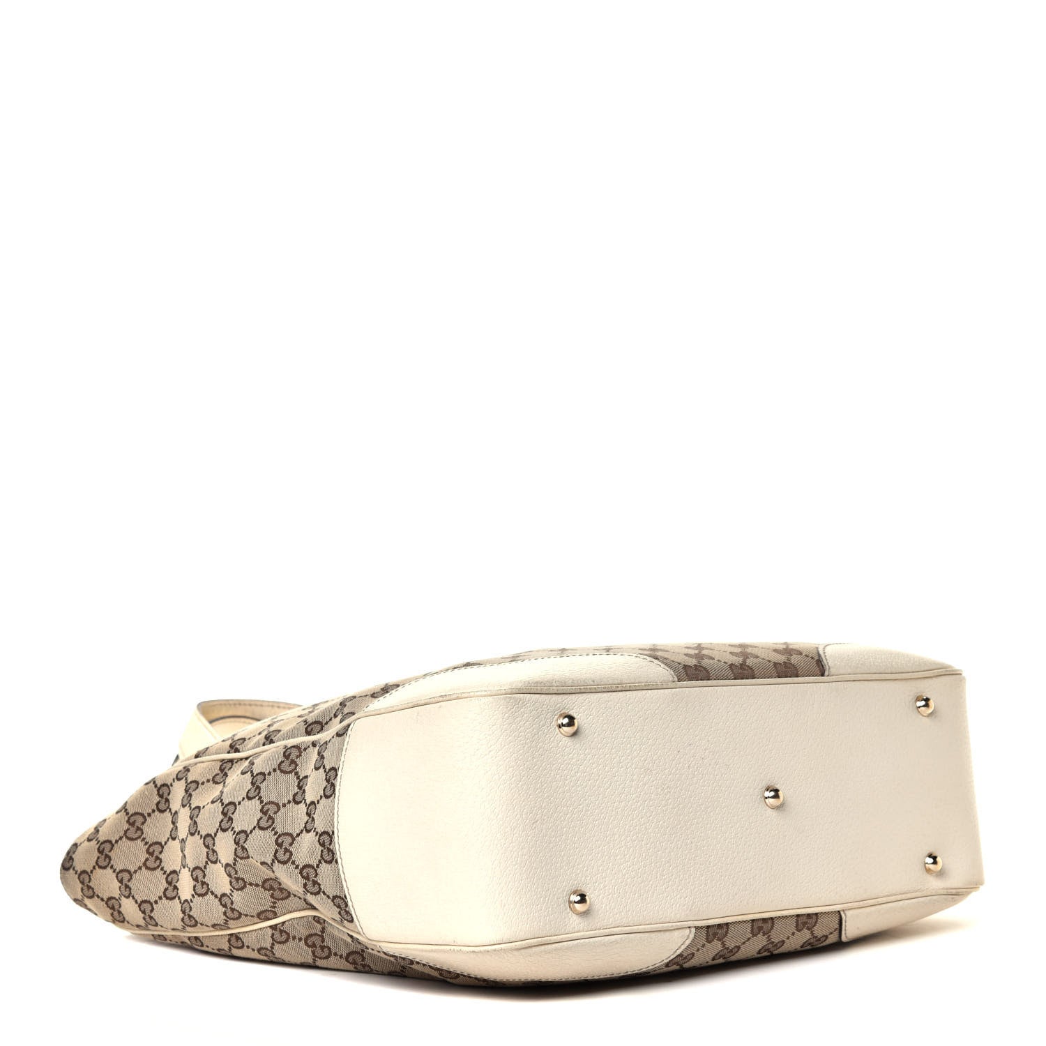 Gucci Monogram Bamboo Tote Off White 3 of 6