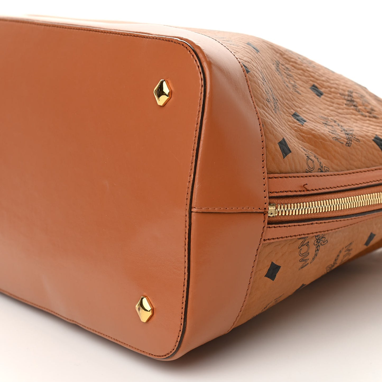 Visetos Heritage Bowler Bag Cognac