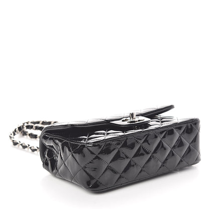 Chanel Patent Calfskin Quilted Mini Rectangular Flap Black 4 of 10