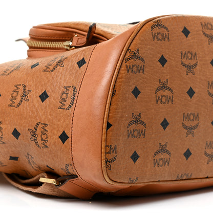 MCM Visetos Medium Vintage Pocket Backpack Cognac 10 of 26