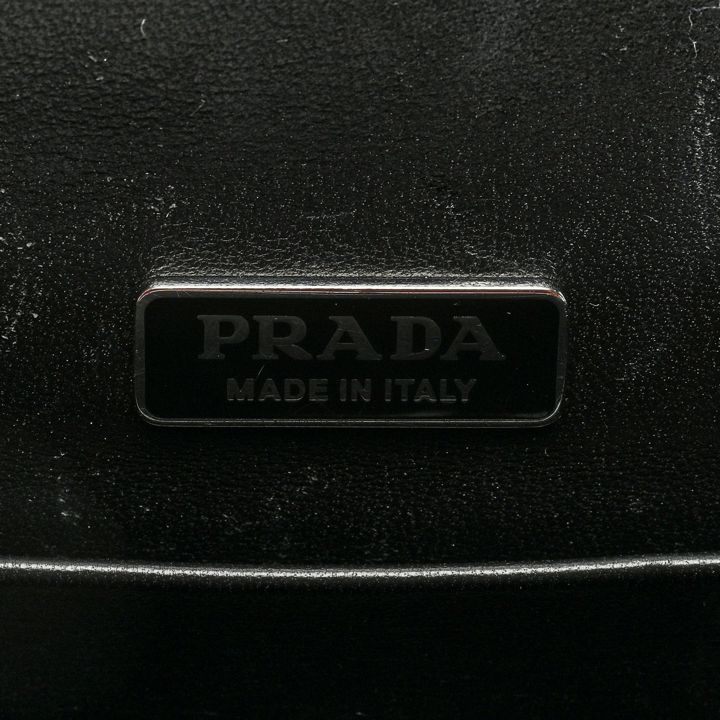 Metallic Vitello Saffiano Cahier Bag Denim Black